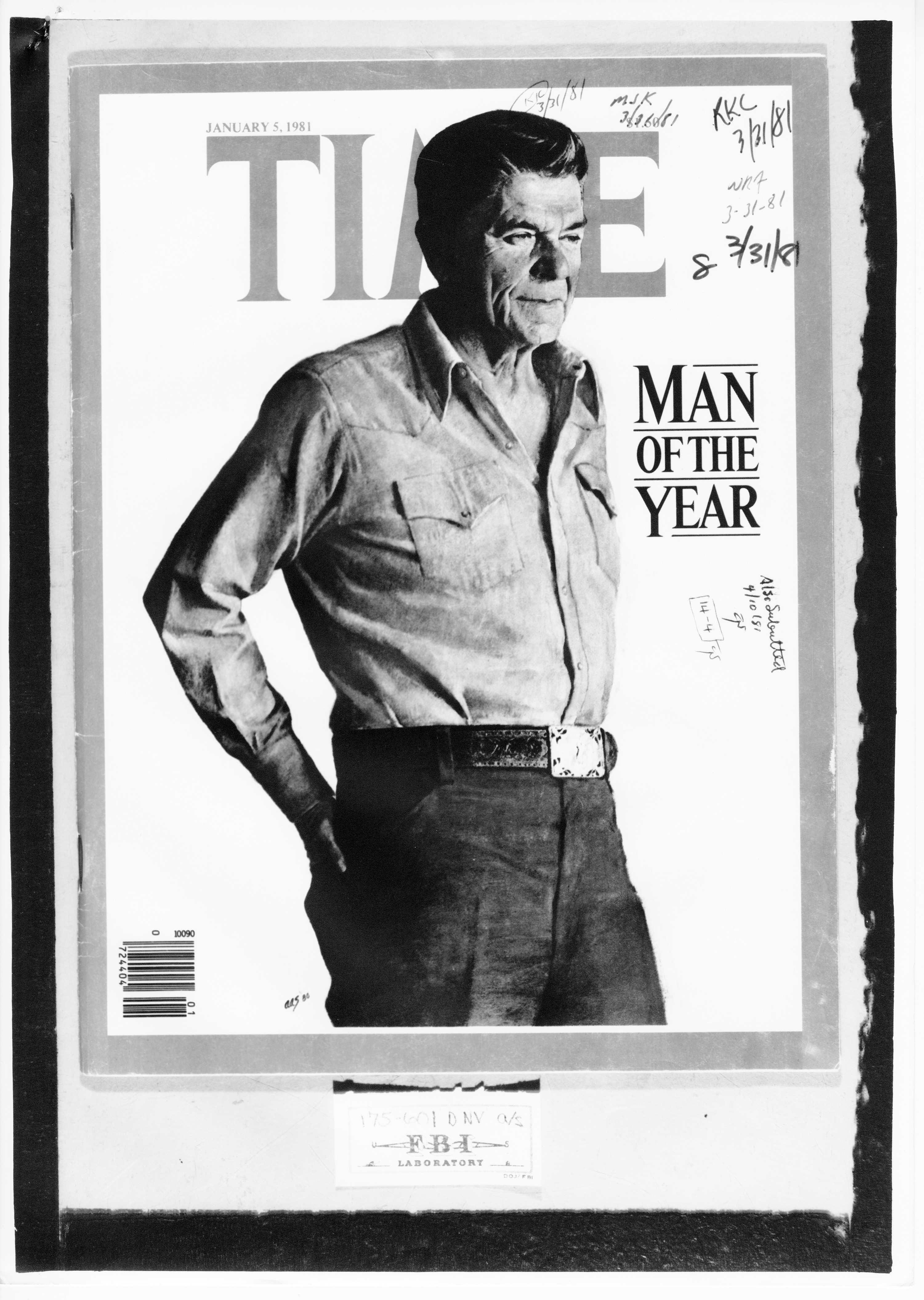 Time Magazine with President Reagan on cover