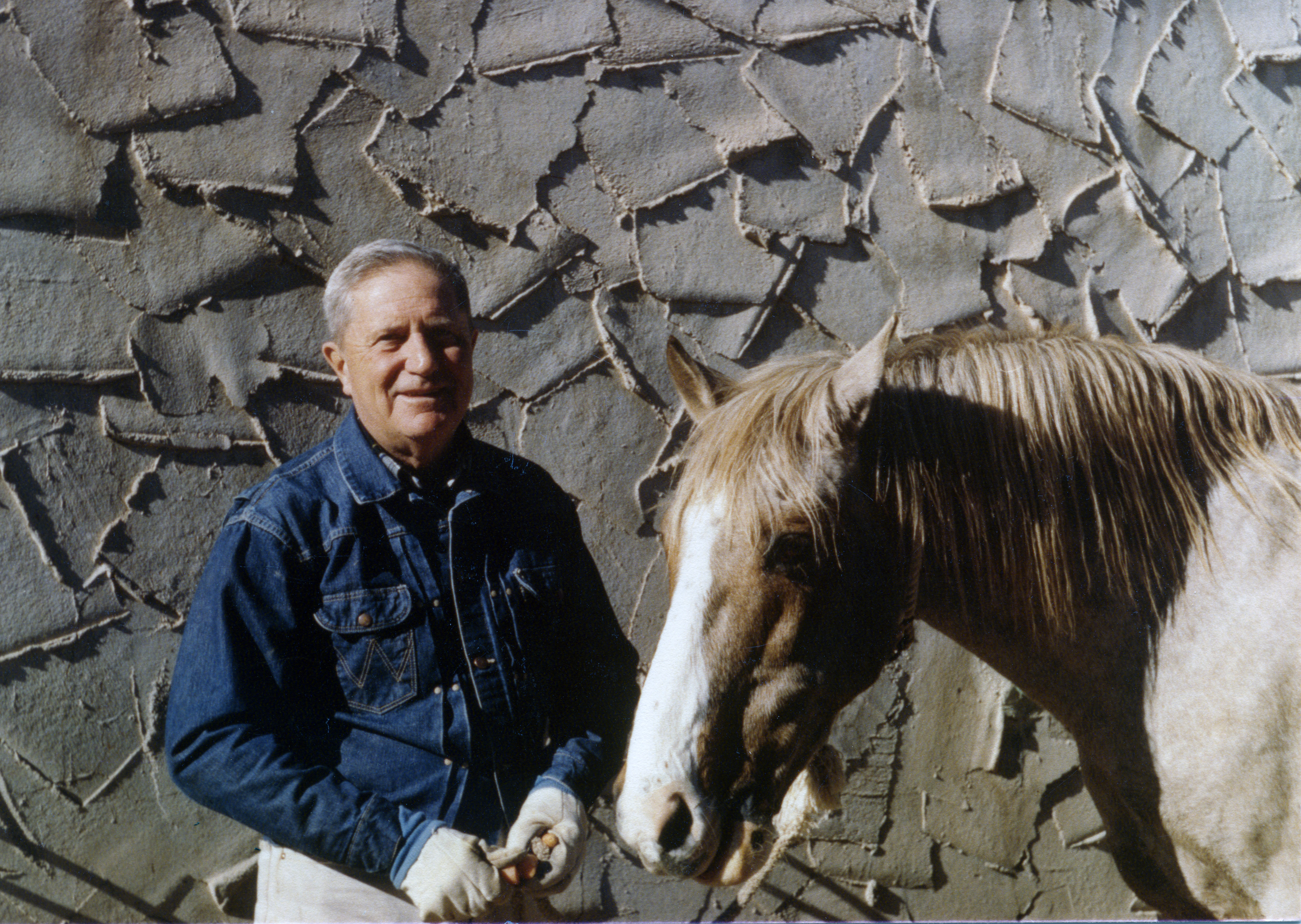 Dr. Loyal Davis with horse