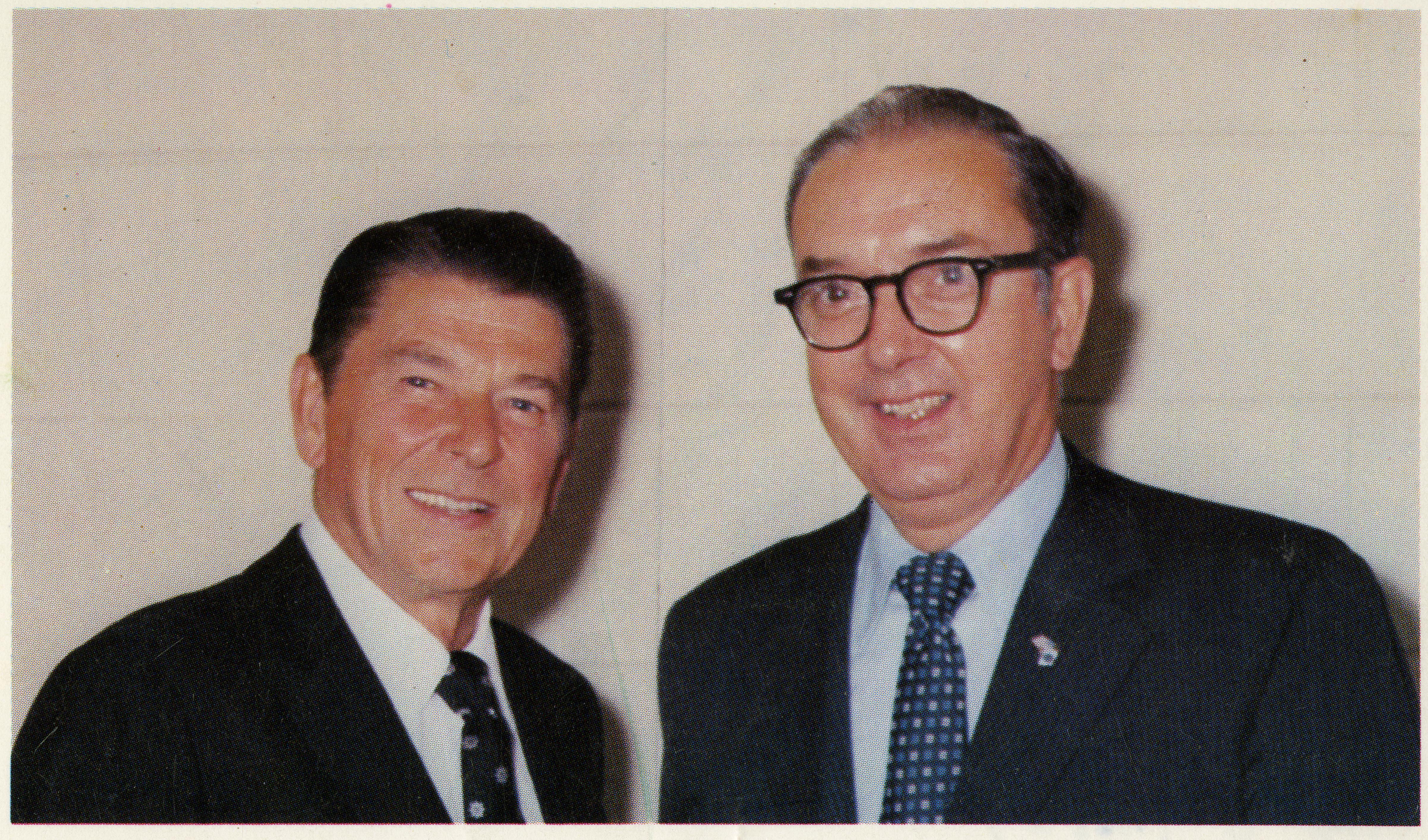 Ronald Reagan and Senator Jesse Helms during North Carolina Primary campaign