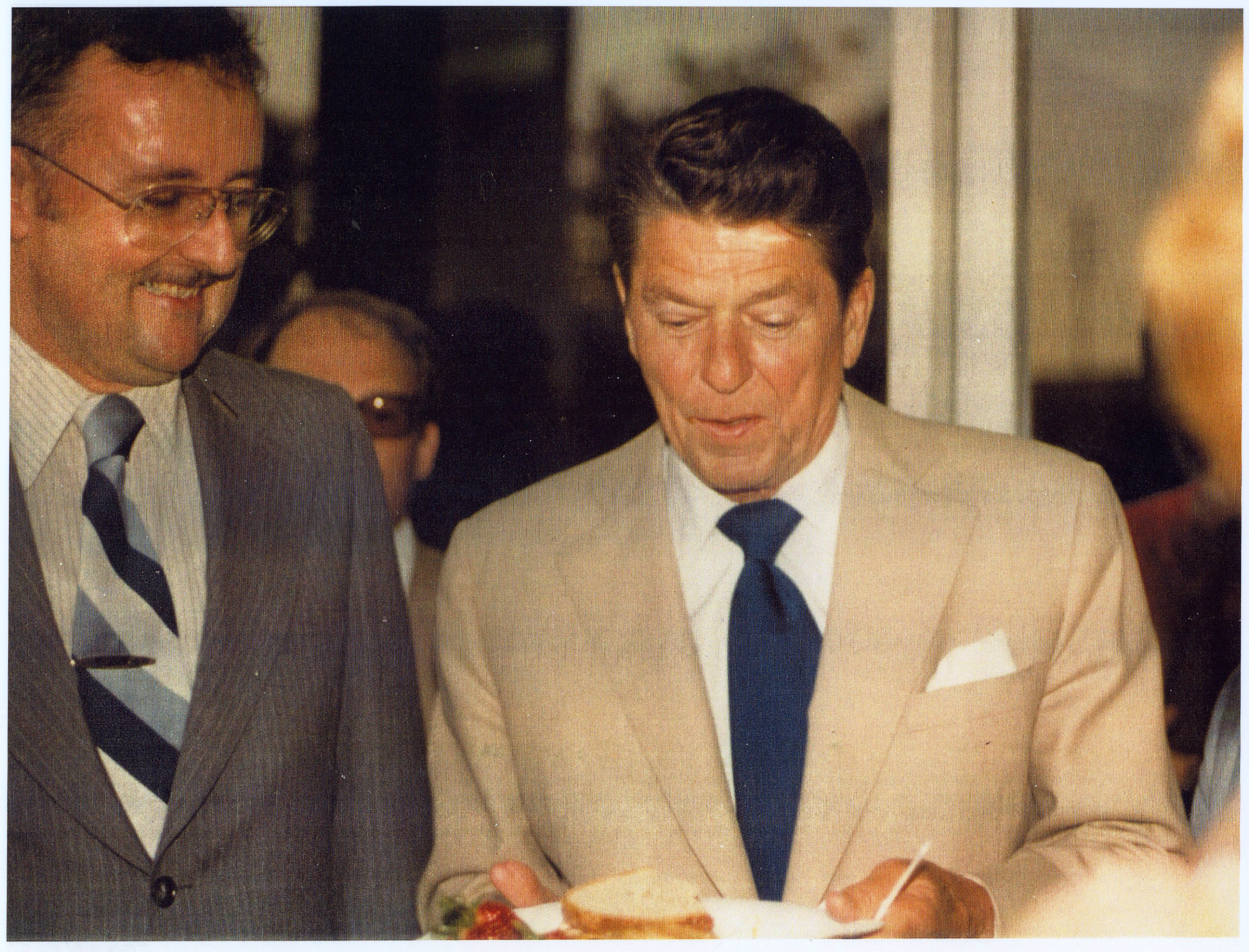 Ronald Reagan and Frank de Balogh at Los Angeles airport (LAX) 