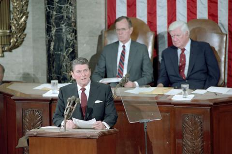 President Reagan Gives his Speech to Congress and the Nation on Central America in 1983